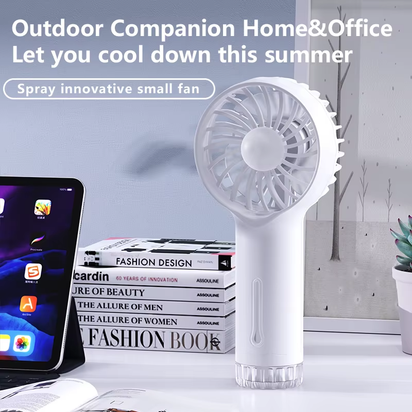 Spray Handheld Fan USB Portable Mini Fan Silent Charging Fan Outdoor Spray Fan