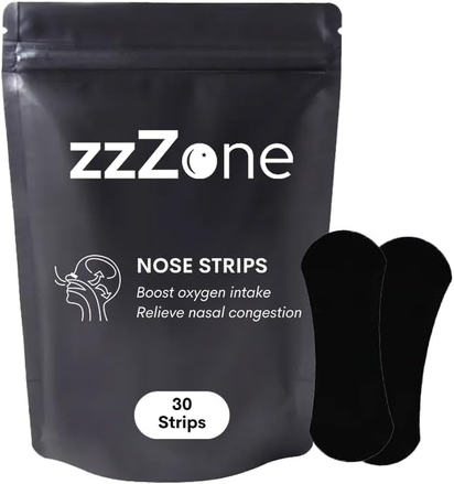 Nose Strips - Extra Strength Nasal Strips for Snoring, Breathing and Exercise - 30 Pack of Nose Tape for Sleeping
