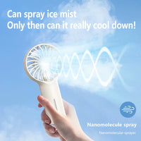 Spray Handheld Fan USB Portable Mini Fan Silent Charging Fan Outdoor Spray Fan