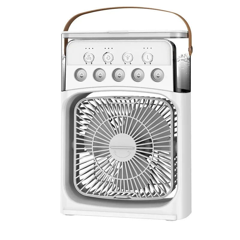 [NEW] 3-in-1 Portable Air Cooler Fan 💨│ Mini Air Conditioner + Humidifier + LED Night Light │ Stay Cool Anywhere 
