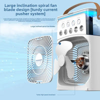 [NEW] 3-in-1 Portable Air Cooler Fan 💨│ Mini Air Conditioner + Humidifier + LED Night Light │ Stay Cool Anywhere 