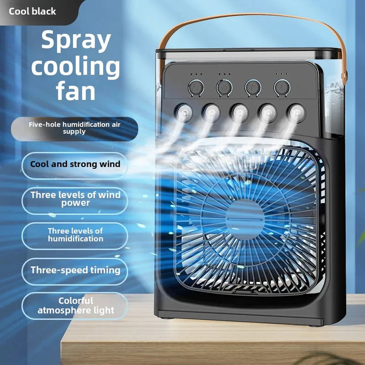 [NEW] 3-in-1 Portable Air Cooler Fan 💨│ Mini Air Conditioner + Humidifier + LED Night Light │ Stay Cool Anywhere 