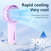 Spray Handheld Fan USB Portable Mini Fan Silent Charging Fan Outdoor Spray Fan