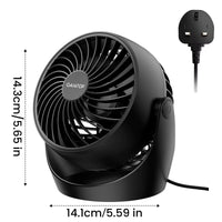 GAIATOP Air Circulator Fan, Portable Desk Fan Table Fan Dorm Fan, 5-Inch Small Fan 3 Speed with 360° Adjustable Tilt